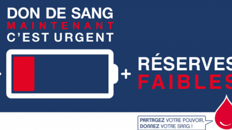 Rappel : venez donner votre sang à Vic-Fezensac mardi 17 et mercredi 18 août!