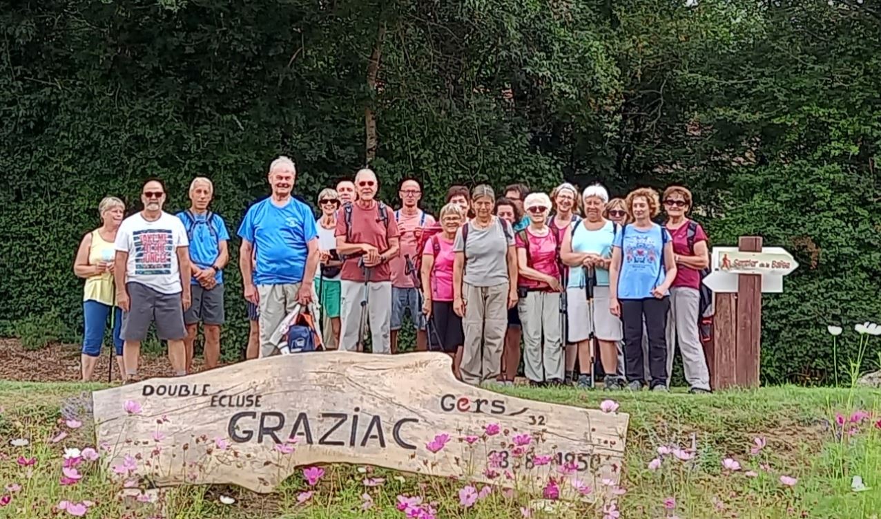 Photo souvenir à la double écluse de Graziac