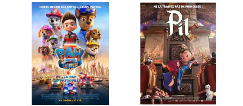 Deux films d'animation mercredi