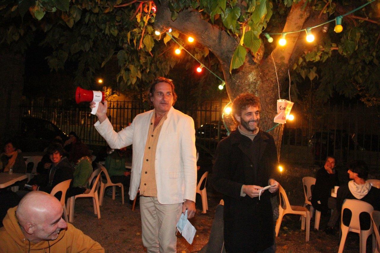 Florian Duval  et Gérard Cassou, lors de la proclamation des résultats du dernier festival, le dimanche 18 octobre - Photo MLS