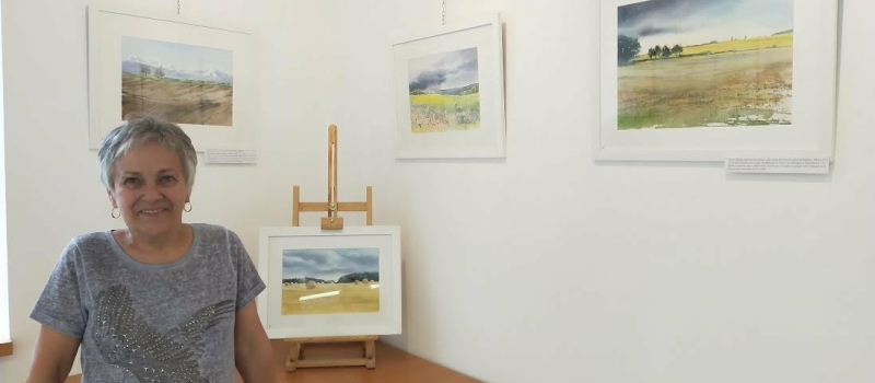 Après Montaut-les-Créneaux, l'aquarelliste Marie-Claude Canet expose au Centre Culturel