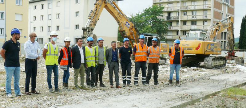 Déconstruction des bâtiments du Garros :  Un chantier vertueux selon Bernard Ksaz, président de l'OPH 32