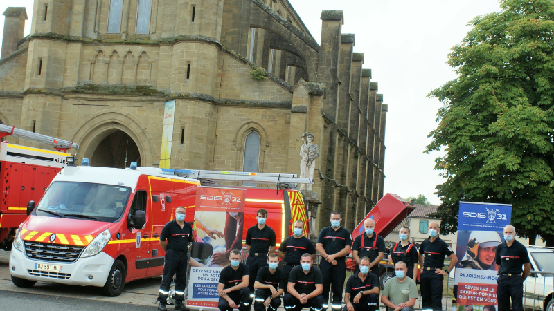 Belle démonstration des pompiers volontaires