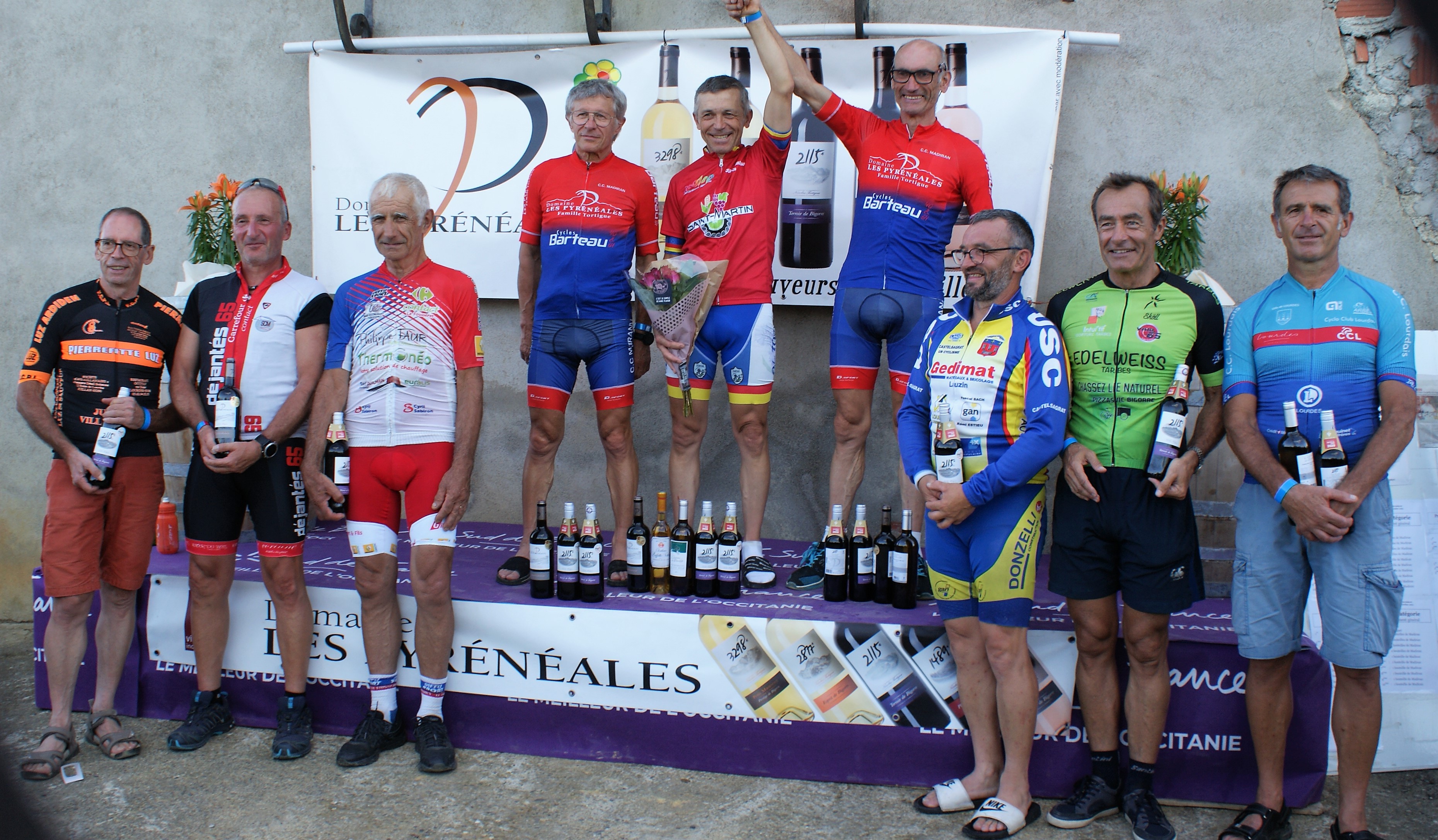 Podium final des 4 e catégories