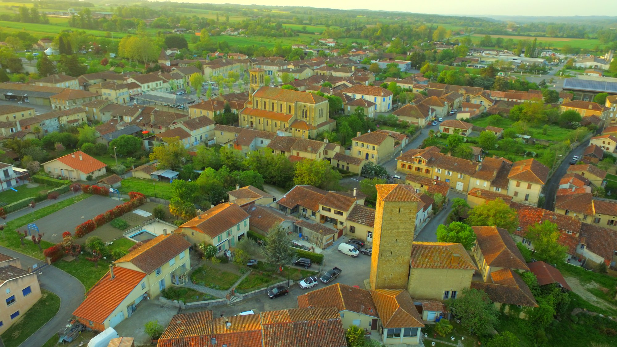 Seissan vue du drone de Laurent Lainé - 2018