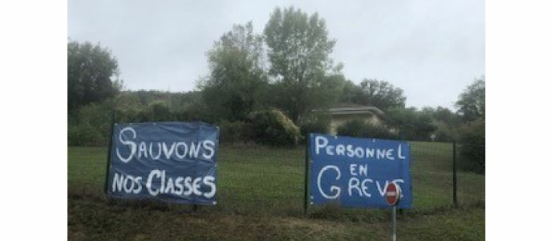 Les enseignants du lycée agricole d'Auch Beaulieu-Lavcant en grève
