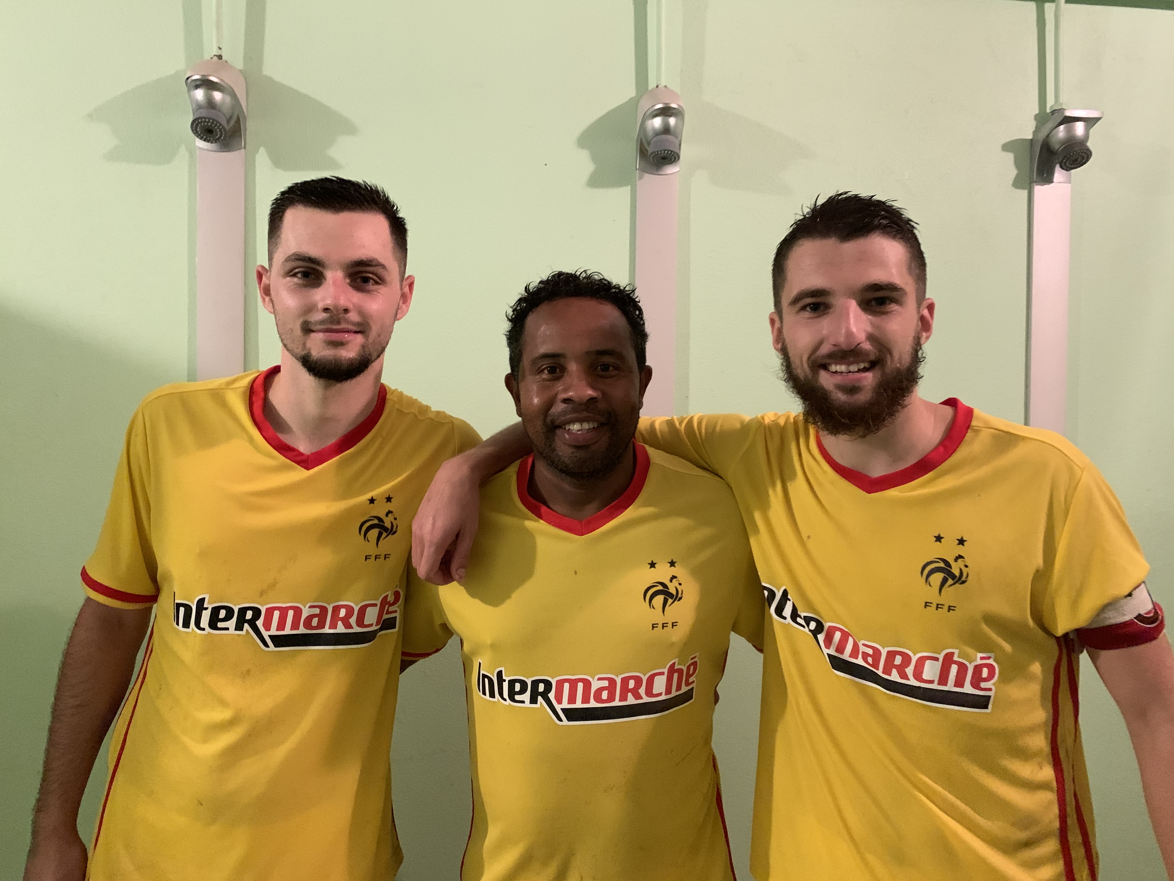 Les butteurs Clément, Bouba et Maxime