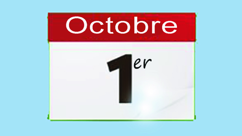 Ce qui change au 1er Octobre