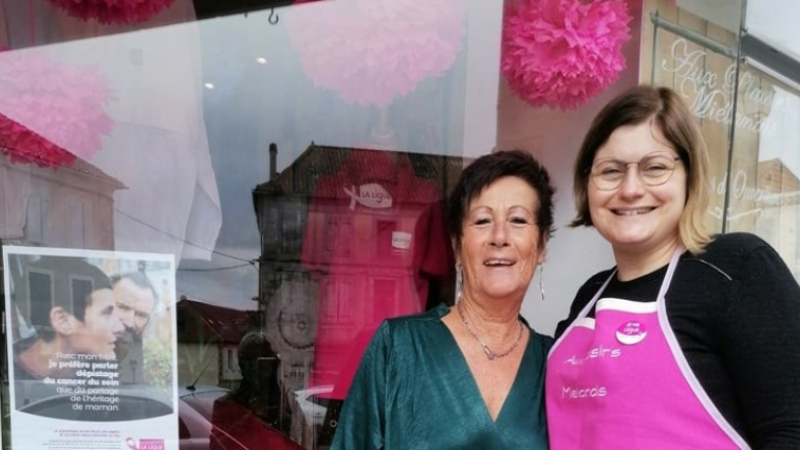Une boutique rose
