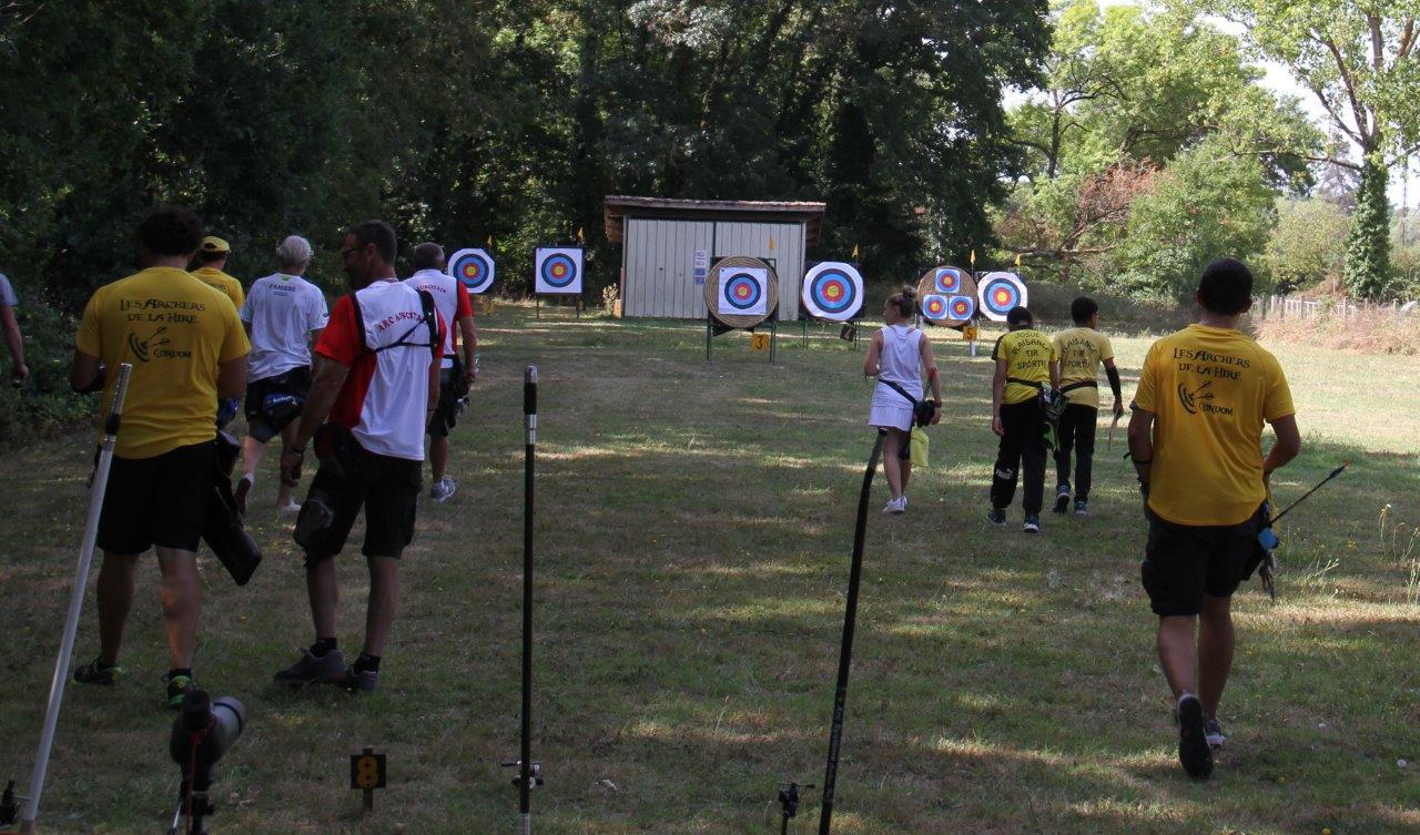 Sur leur terrain en extérieur, les Archers de la Hire organisent de nombreuses compétitions - Photo Marc Le Saux