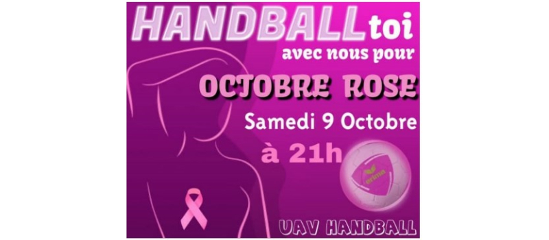 L'UAV  Handball en rose samedi !