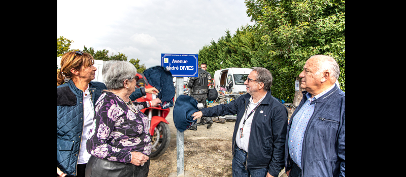 André Diviès a sa rue à son nom à Nogaro de son vivant