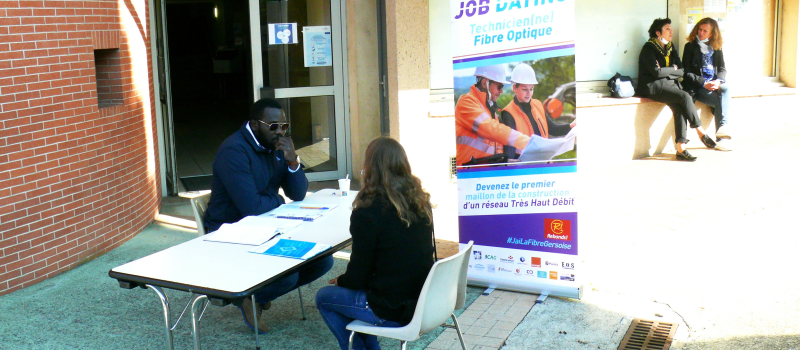 Job Dating initié par Gers Fibre : Une soixantaine de demandeurs d'emploi ont été reçus par huit entreprises