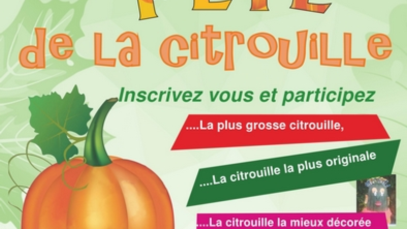 On fête la citrouille au marché de Pavie le 27 Octobre.