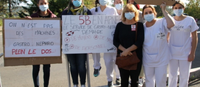 Le personnel du service «5B» a  débuté une grève d'une durée illimitée.