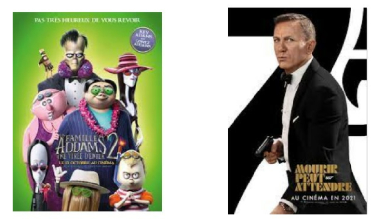 La famille Adams 2 et le dernier James Bond au cinéma dimanche