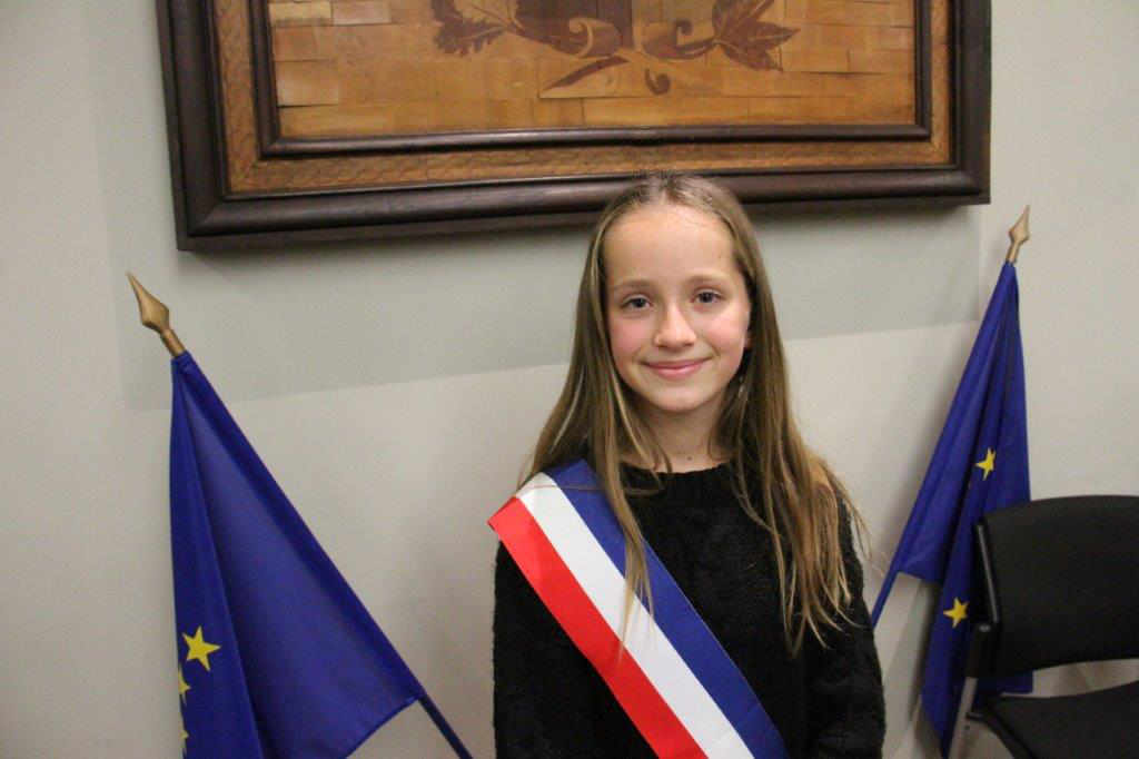 Lola Rouffet, la nouvelle maire junior - Photo Marc Le Saux
