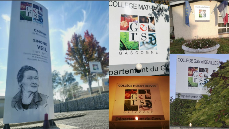 Le Conseil Départemental et les collèges du Gers rendent hommage à Samuel Paty