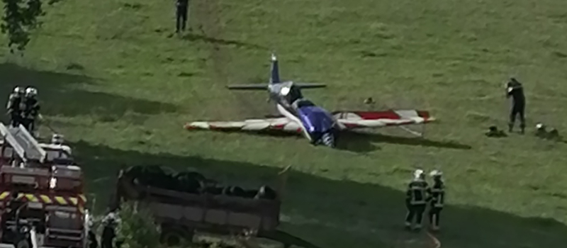 Crash d'un petit avion militaire