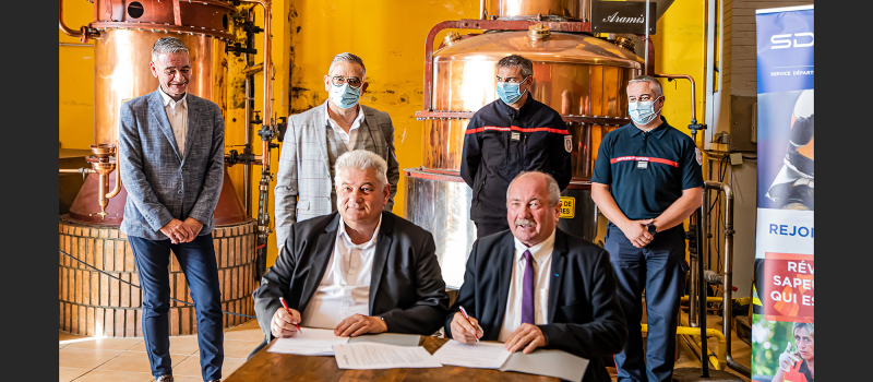 Convention SDIS-BNIA à Nogaro: l'armagnac en priorité anti-incendie