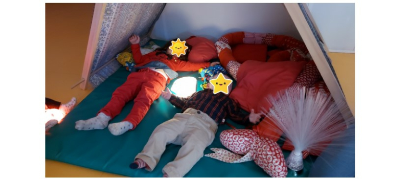 Matinée magique au LAEP (Lieu Accueil Enfants Parents) samedi: découverte d’un espace sensoriel!
