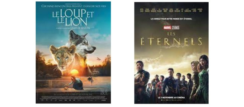"Le loup et le lion" et "Les éternels" au cinéma vendredi