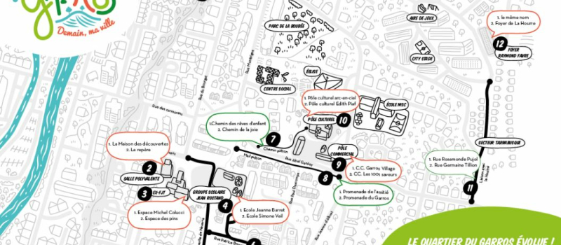 Quartier du Grand Garros : des rues et des lieux changent de nom
