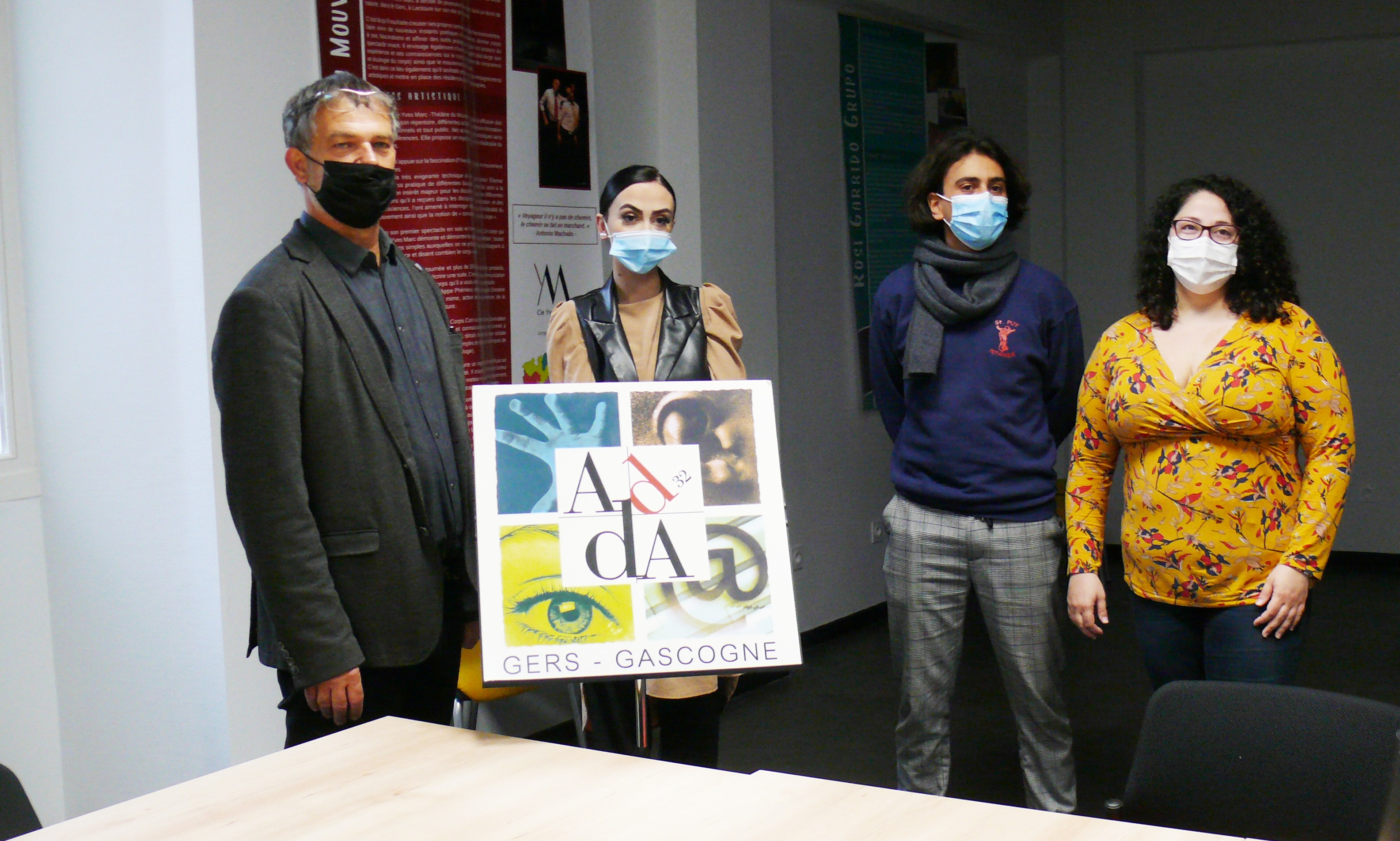 Marc Fouilland, Justine Barrouillet, Antoine Muñoz et Laura Soucek ont dévoilé le programme de l'ADDA 32 pour le mois de novembre