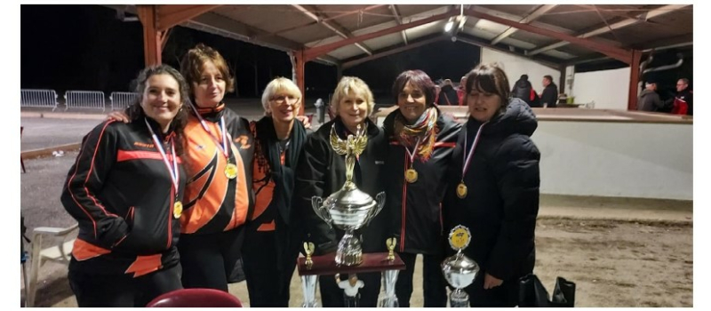 L'équipe féminine de La Joyeuse Pétanque Vicoise jouera en 1ère division en 2022 !