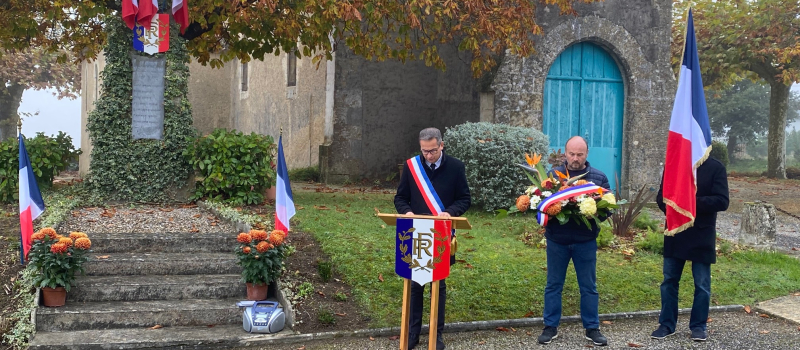 Lamothe Goas. Le 103ème anniversaire de l’armistice commémoré.
