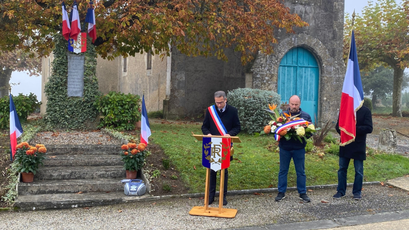 Lamothe Goas. Le 103ème anniversaire de l’armistice commémoré.