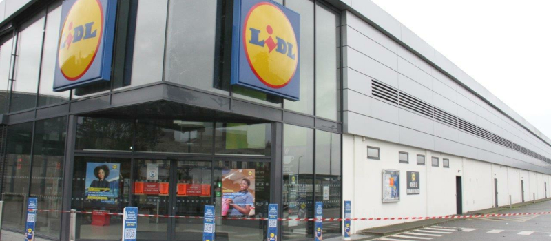Portes closes au magasin Lidl