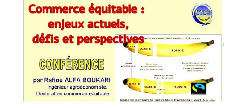 Découvrir le commerce équitable : la prochaine conférence de l'UTL 32