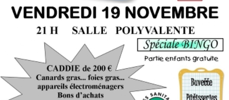 Aujourd'hui Loto de l'amicale laïque