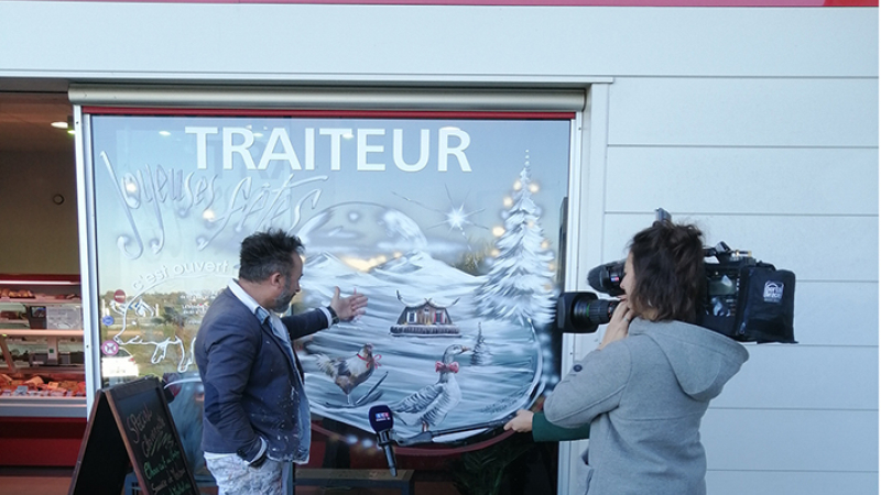 Un artiste qui devance le père Noël