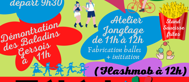 Le téléthon aura lieu samedi 4 décembre de 9h30 à 12h30