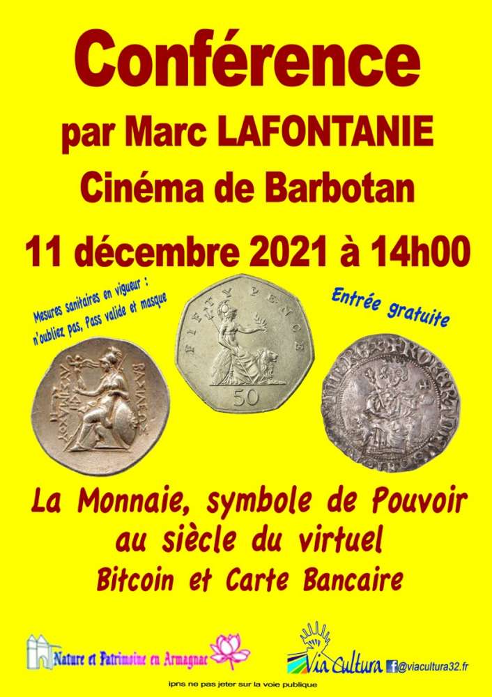 Affiche Conférence Monnaie