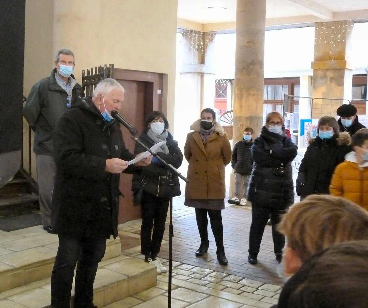 Le maire de Masseube accueille les invités