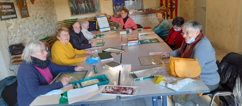 Les scrabbleuses ont clôturé l'année par un goûter