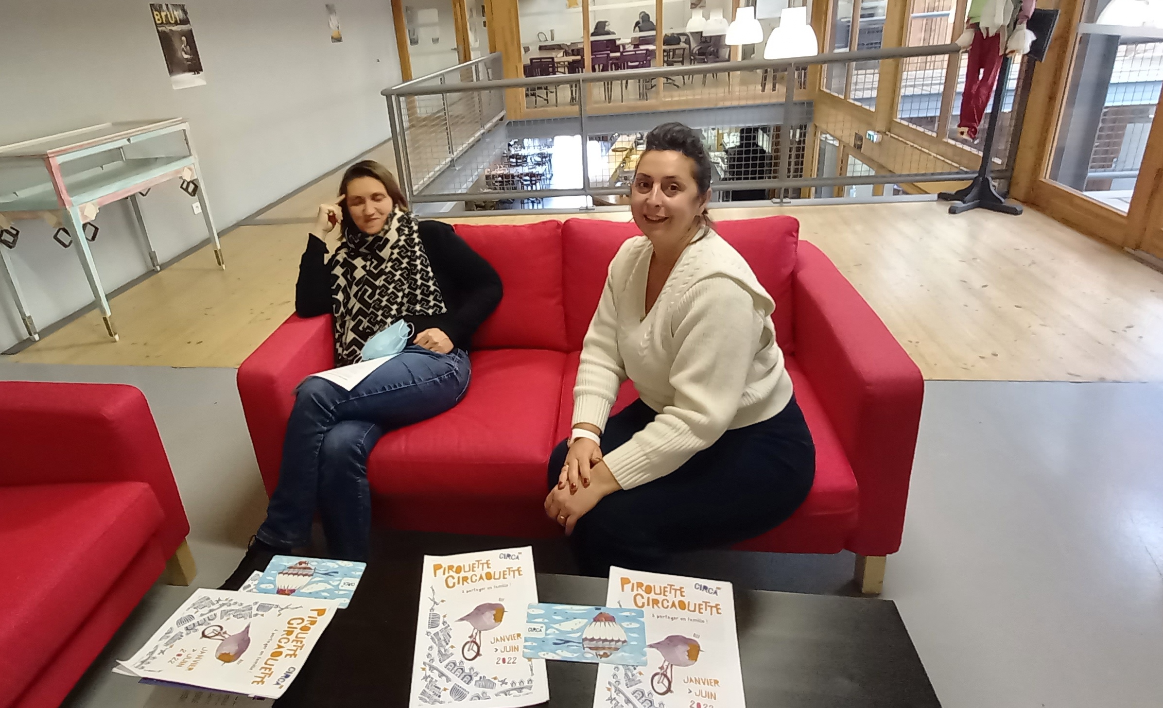 Stéphanie Bulteau et Laure Baqué lors de la conférence de presse