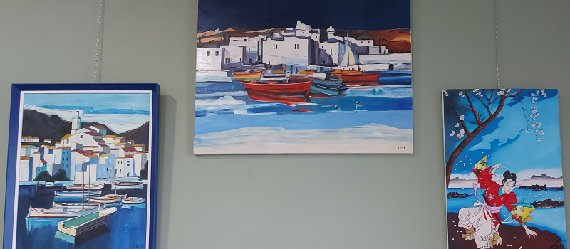 Eclectisme pictural  à l'Office de Tourisme avec l'exposition d'Alain Jardonnet