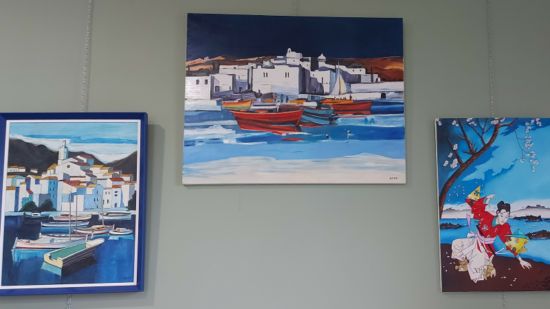 Eclectisme pictural  à l'Office de Tourisme avec l'exposition d'Alain Jardonnet