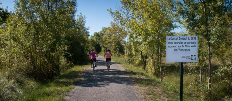 Le Département prolonge la Voie Verte de l’Armagnac
