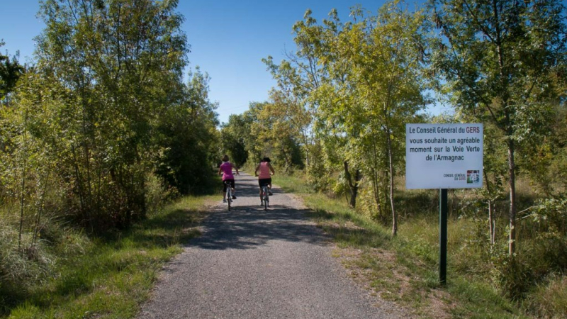 Le Département prolonge la Voie Verte de l’Armagnac