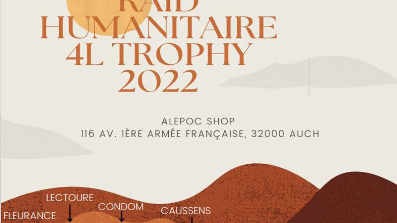4L Trophy un équipage à travers le Gers