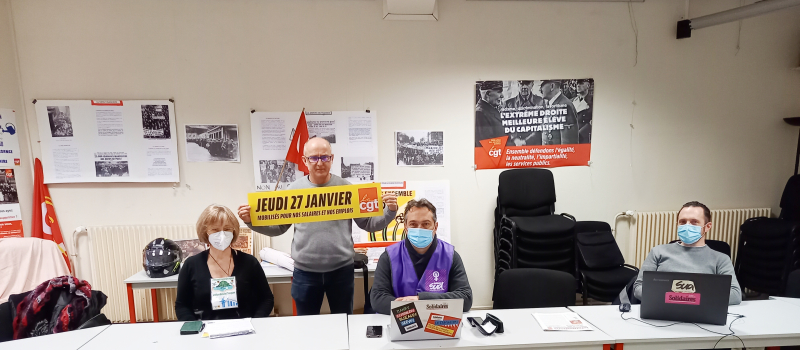 L'intersyndicale appelle à une manifestation jeudi 27 janvier