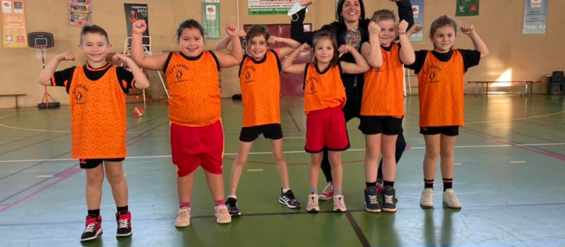 Leur  premier match de basket !