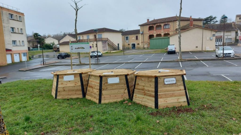 Inauguration de l'aire de compostage partagé