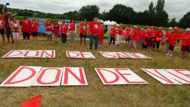 "Parcours pour la Vie" organisé par l'union départementale des associations pour le don de sang bénévole du Gers
