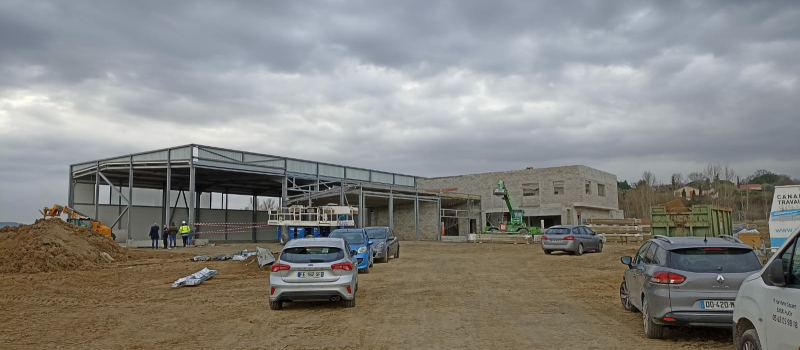 Le futur centre d'incendie et de secours de l'Isle-Jourdain sort de terre